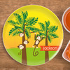 Monkeys in the Jungle Personalized Plates For Kids