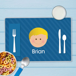 Just Like Me Boy Blue Kids Placemat