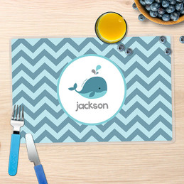 Sweet Little Blue Whale Kids Placemats