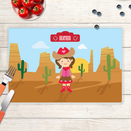 Cowgirl Kids Placemat