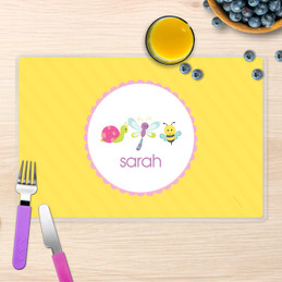 Three Sweet Little Bugs Kids Placemat