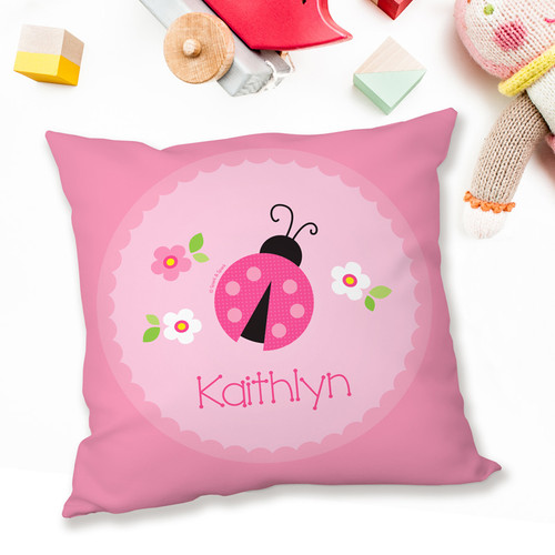 Sweet Pink Lady Bug Pillows