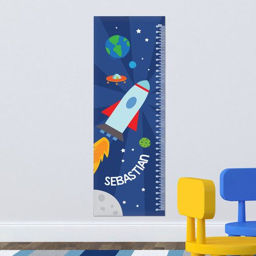 Rocket On The Sky Kids Growth Chart