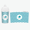 Sweet Blue Whale Personalized Sippy Cups