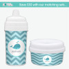 Sweet Blue Whale Personalized Sippy Cups