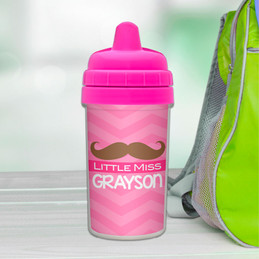 Little Miss Mustache Custom Baby Sippy Cup