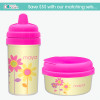 Three Spring Blooms Custom Sippy Cups