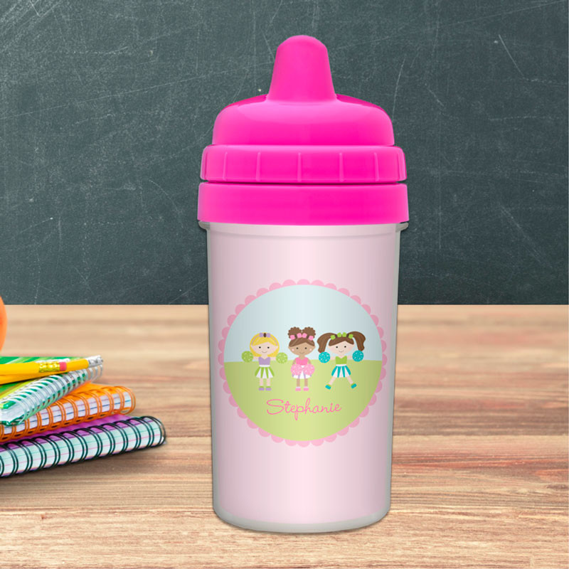 Girl Sippy Cups for Cheerleaders Spark & Spark