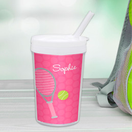 Tennis Fan Personalized Kids Cups