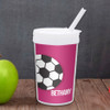 Soccer Fan-Purple Personalized Kids Cups