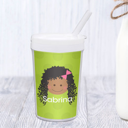 Just Like Me-Green Personalized Kids Cups