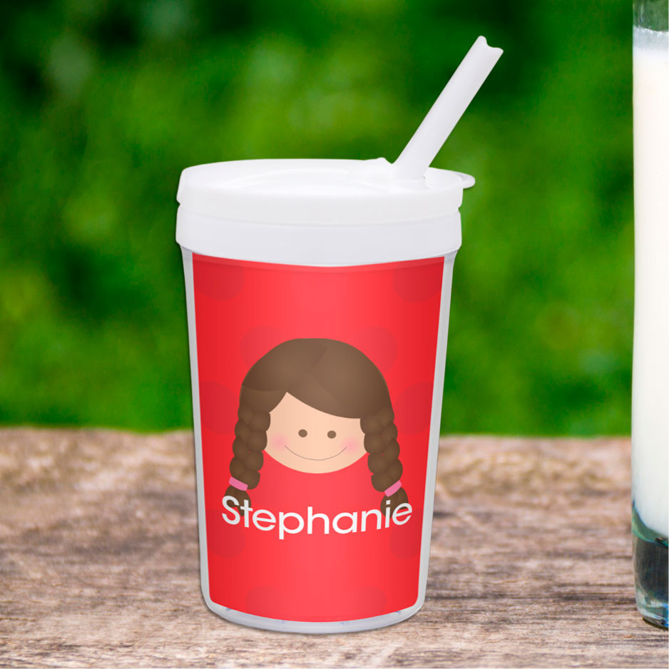 Just Like Me-Red Personalized Kids Cups By Spark & Spark
