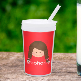 Just Like Me-Red Personalized Kids Cups