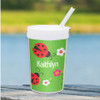Curious Lady Bug Personalized Kids Cups