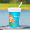 Cute Mermaid Personalized Kids Cups