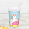 Cute Rainbow Pony Personalized Kids Cups