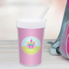 Pretty Heart Castle Personalized Kids Cups