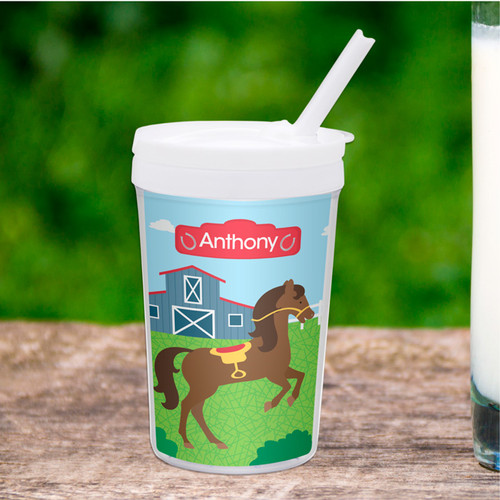 Cute Racehorse Toddler Cup