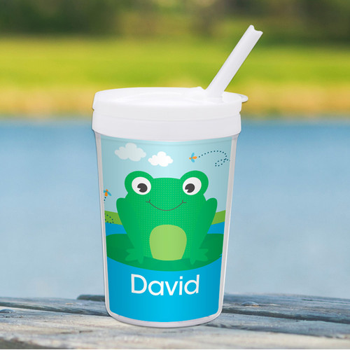 Cute Smiley Frog Toddler Cup