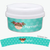Just Like Me Girl Turquoise Personalized Snack Bowls