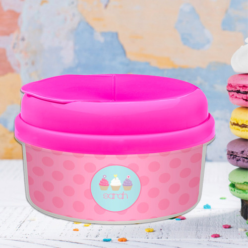 Sweet Cupcakes Snack Bowls With Lids