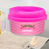 Little Miss Mustache Snackbowls For Toddlers