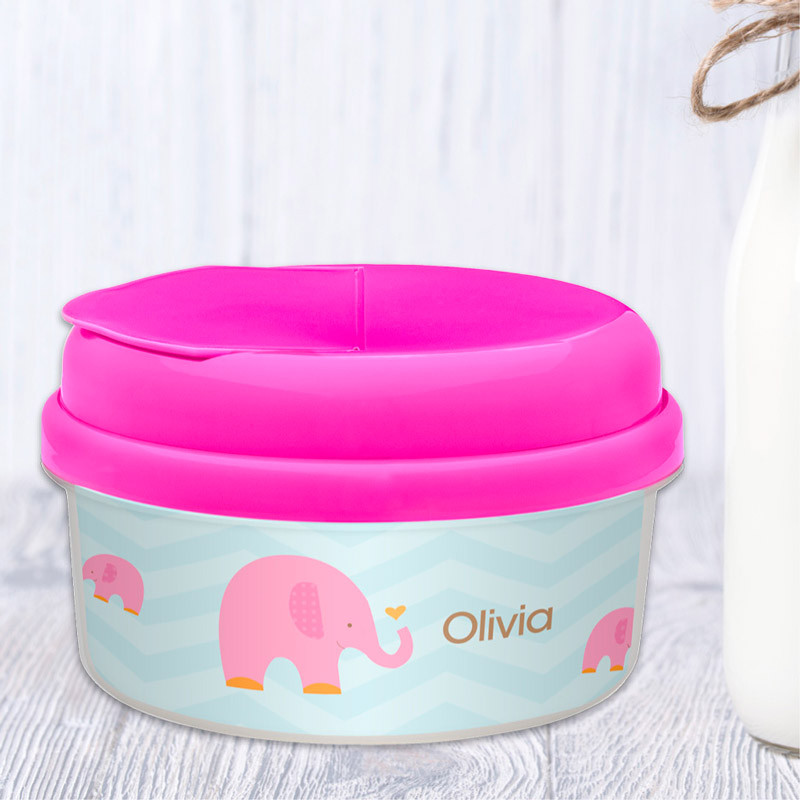 Sweet Pink Elephant Snack Containers By Spark & Spark