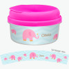 Sweet Pink Elephant Personalized Snack Bowls