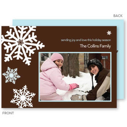 christmas cards personalized | Snowflake Window Christmas Photo Cards by Spark & Spark