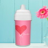 Heart Personalized Sippy Cups for Toddlers