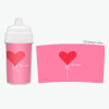 Heart Personalized Sippy Cups for Toddlers