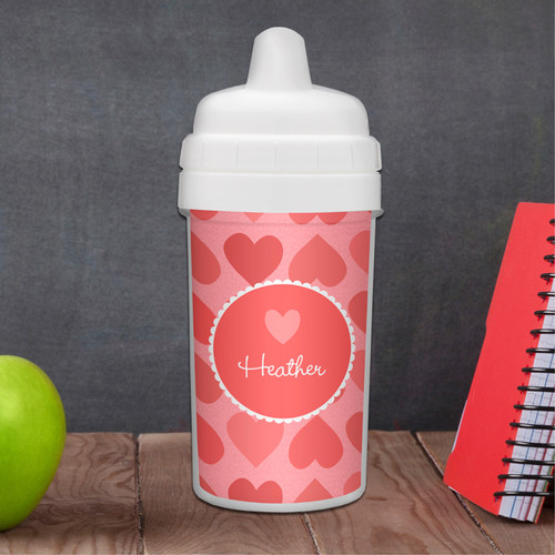Lovely Hearts Customized Sippy Cup