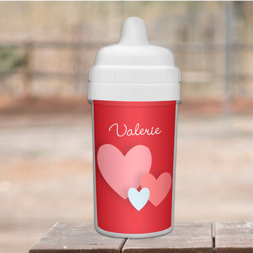 Many Hearts Custom Sippy Cup for Toddlers