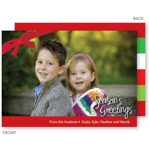 merry christmas card | Simple Gift Christmas Photo Cards by Spark & Spark
