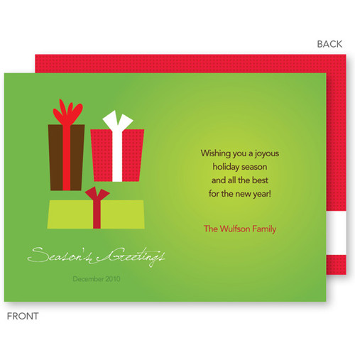 Custom Holiday Cards | Xmas Gifts Green Christmas Photo Cards by Spark & Spark