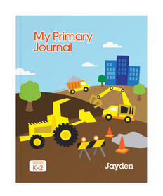 Construction Site Personalized Primary Journal