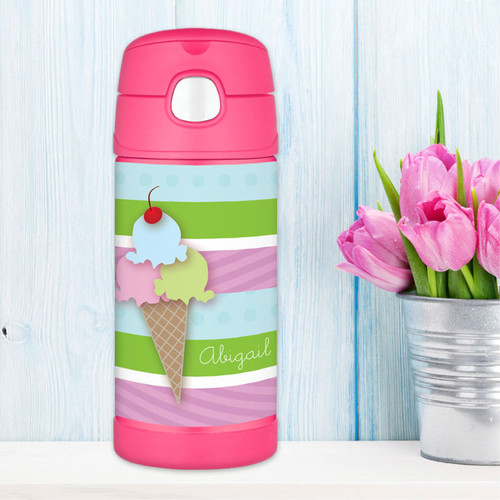 Yummy Ice Cream Personalized Thermos For Kids