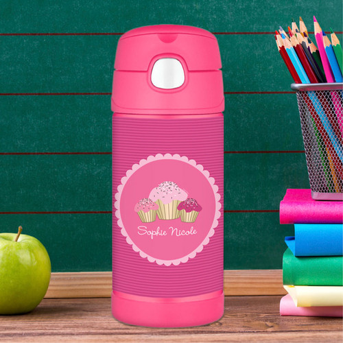 Sweet Cupcakes Personalized Thermos For Kids