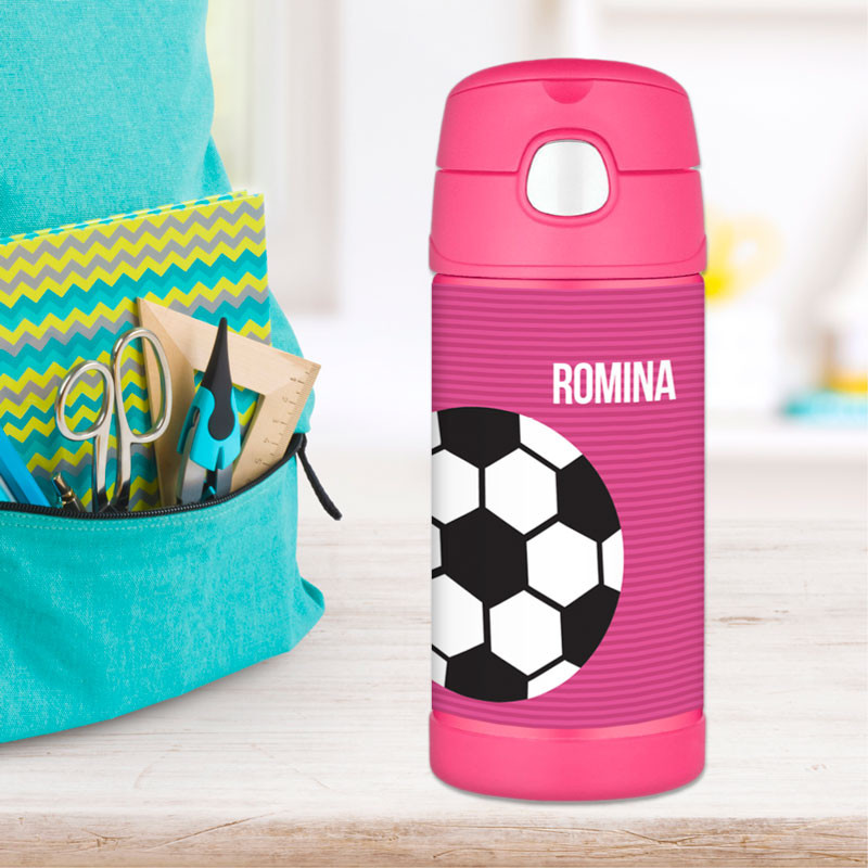 soccer thermos