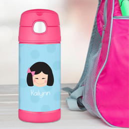 Light Blue Just Like Me Personalized Thermos For Kids