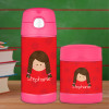 Red Just Like Me Personalized Thermos For Kids