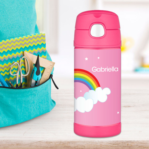Dreamy Rainbow Personalized Thermos For Kids