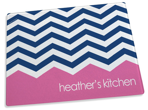 Pink Bar with Chevrons Cutting Board