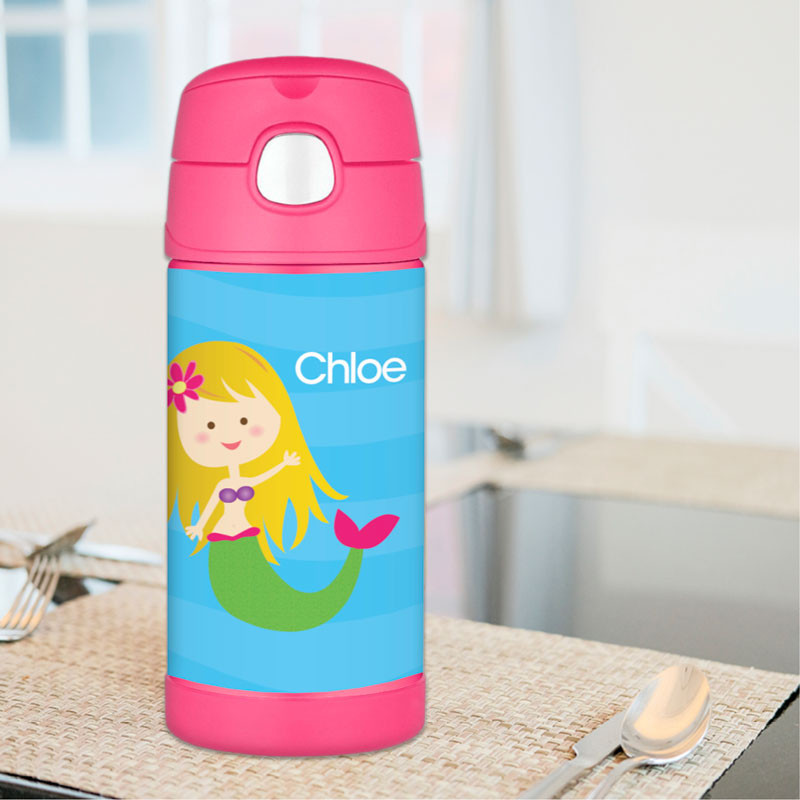 Cute Mermaid Kids Thermos Bottle