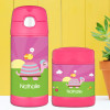 Turtle And Happy Bird Personalized Thermos For Kids