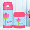 Cute Tulip Personalized Thermos For Kids