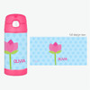 Cute Tulip Personalized Thermos For Kids