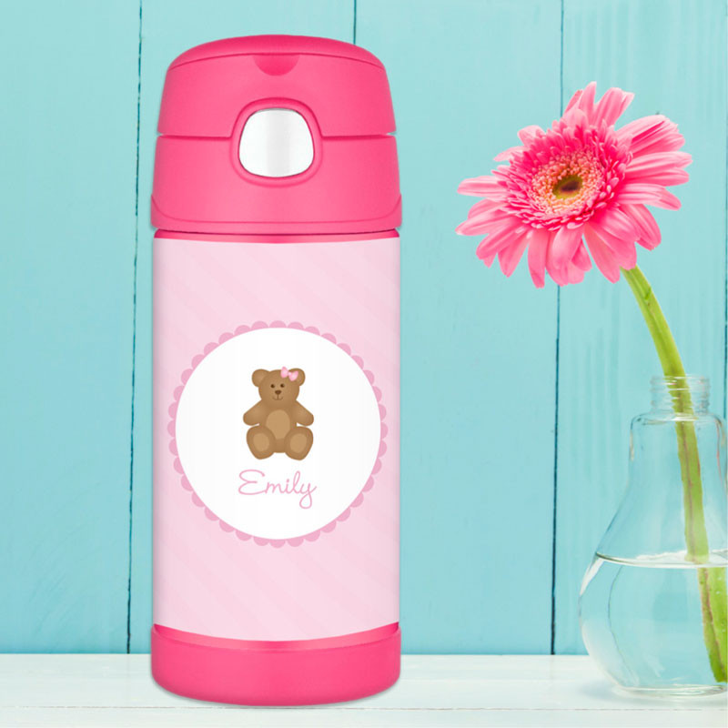 300ml Flip Top Double Wall Personalized Kids Stainless Steel Water