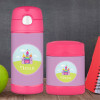 Pretty Heart Castle Personalized Thermos For Kids