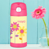 Three Spring Blooms Personalized Thermos For Kids